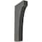 Ekena Millwork 1 3/4"W x 6"D x 12"H Clarksville Wood Vintage Decor Bracket, Black BKTWD02X06X12CVBL - alternate 1
